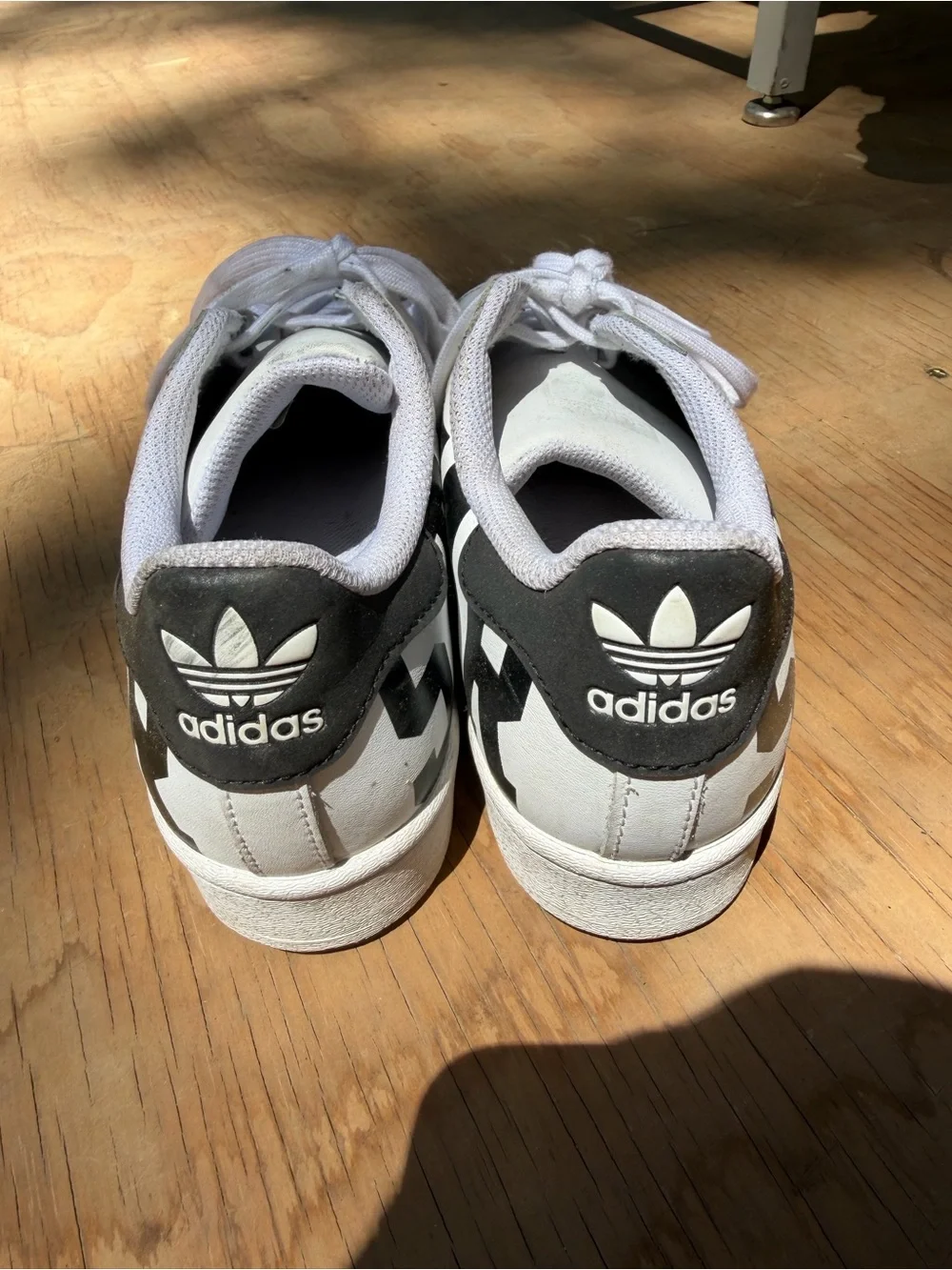 White Adidas Superstar Athletic Sneakers
